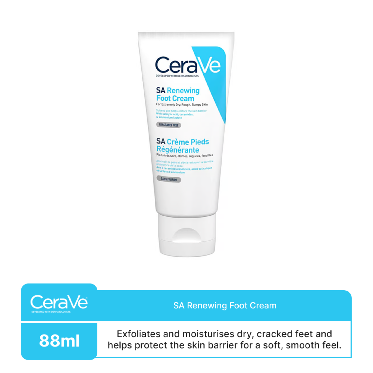 CERAVE SA SA Renewing Foot Cream product packaging