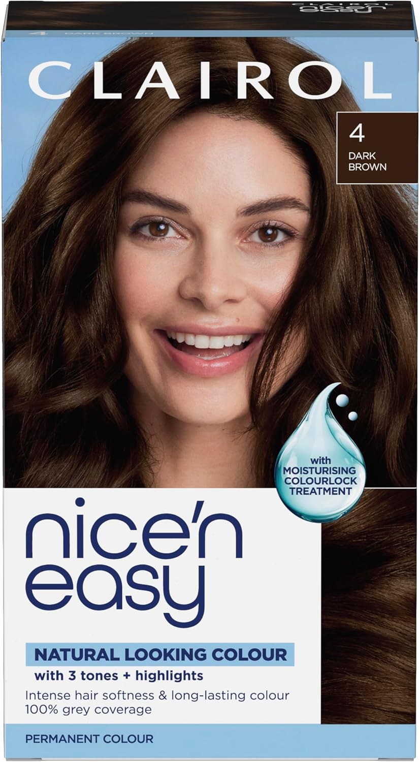 CLAIROL Nice'n Easy Crème Permanent Hair Dye product packaging