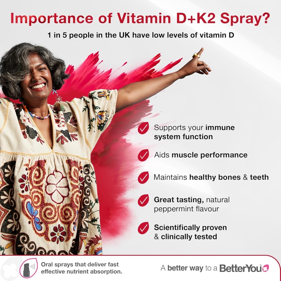 BETTERYOU Vitamin D3 + K2 Oral Spray additional product photograph 2