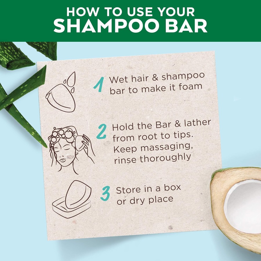 GARNIER Coco & Aloe Vera Shampoo Bar additional product photograph 3