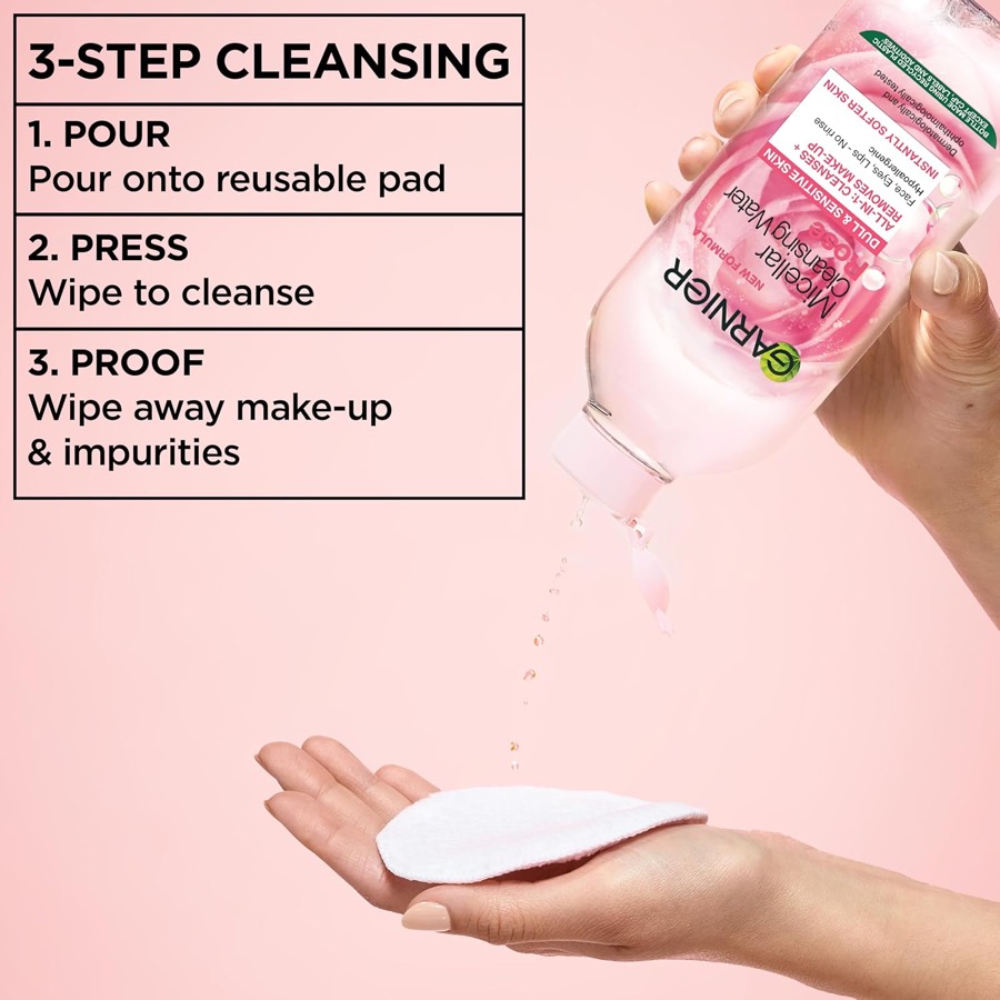 GARNIER Micellar Rose Cleansing Water additional product photograph 3