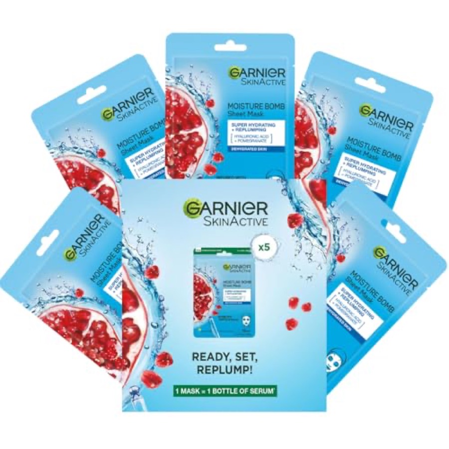 GARNIER Pomegranate Tissue Masks additional product photograph 2
