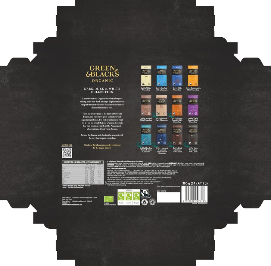 GREEN & BLACK’S Organic Chocolate Tasting Collection additional product photograph 3