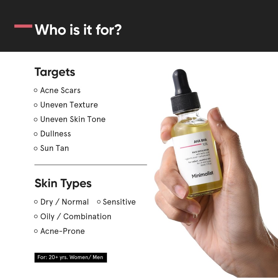 MINIMALIST 10% AHA BHA Exfoliating Serum additional product photograph 2
