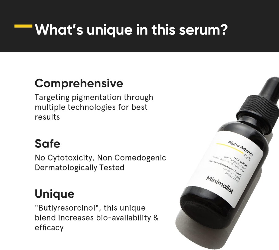 MINIMALIST 2% Alpha Arbutin Serum additional product photograph 3