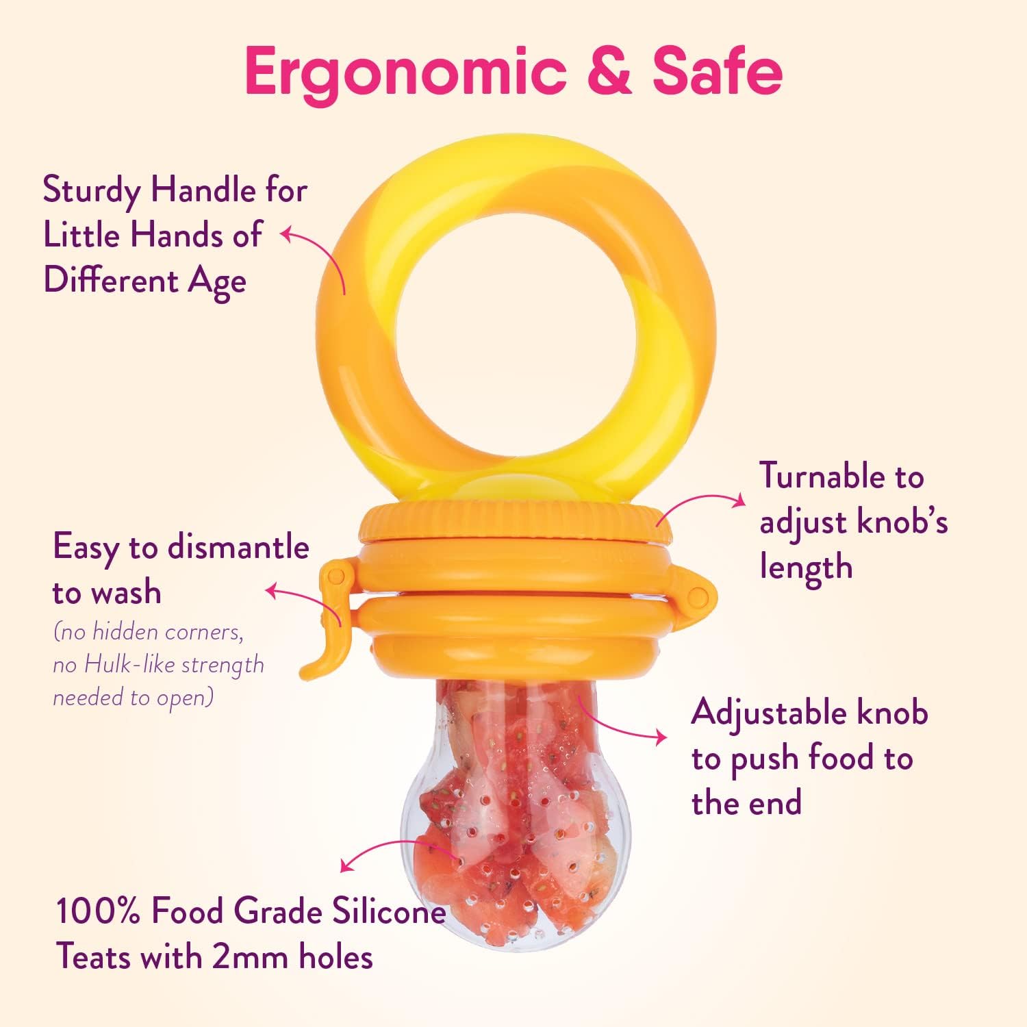 NATUREBOND Baby Food & Fruit Feeder Set additional product photograph 2