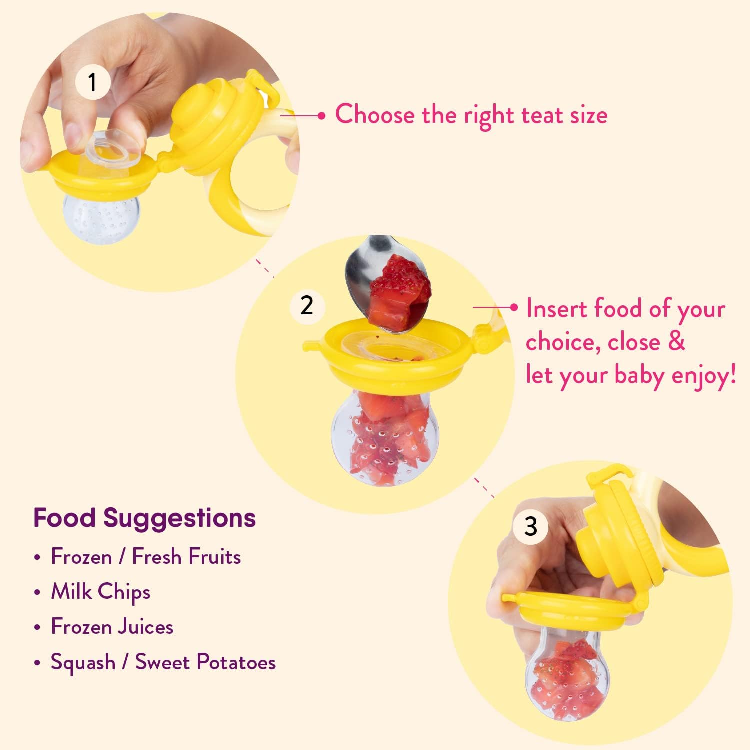 NATUREBOND Baby Food & Fruit Feeder Set additional product photograph 5