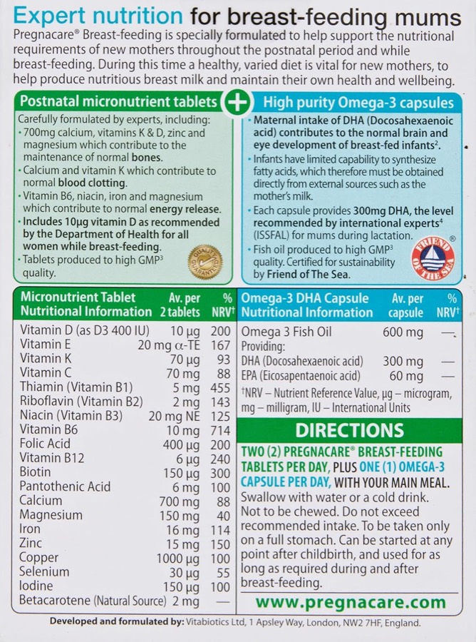 PREGNACARE Pregnacare Breast-feeding additional product photograph 2
