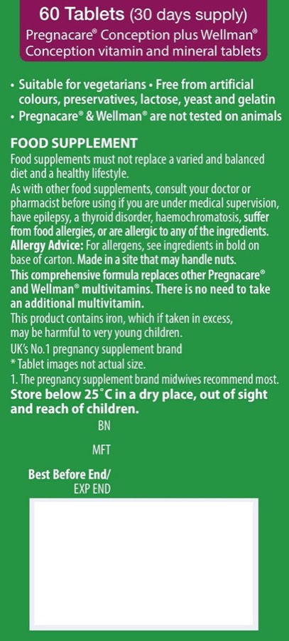 PREGNACARE Pregnacare Conception for Couples additional product photograph 3