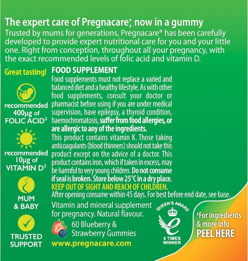 PREGNACARE Pregnacare Gummies additional product photograph 3
