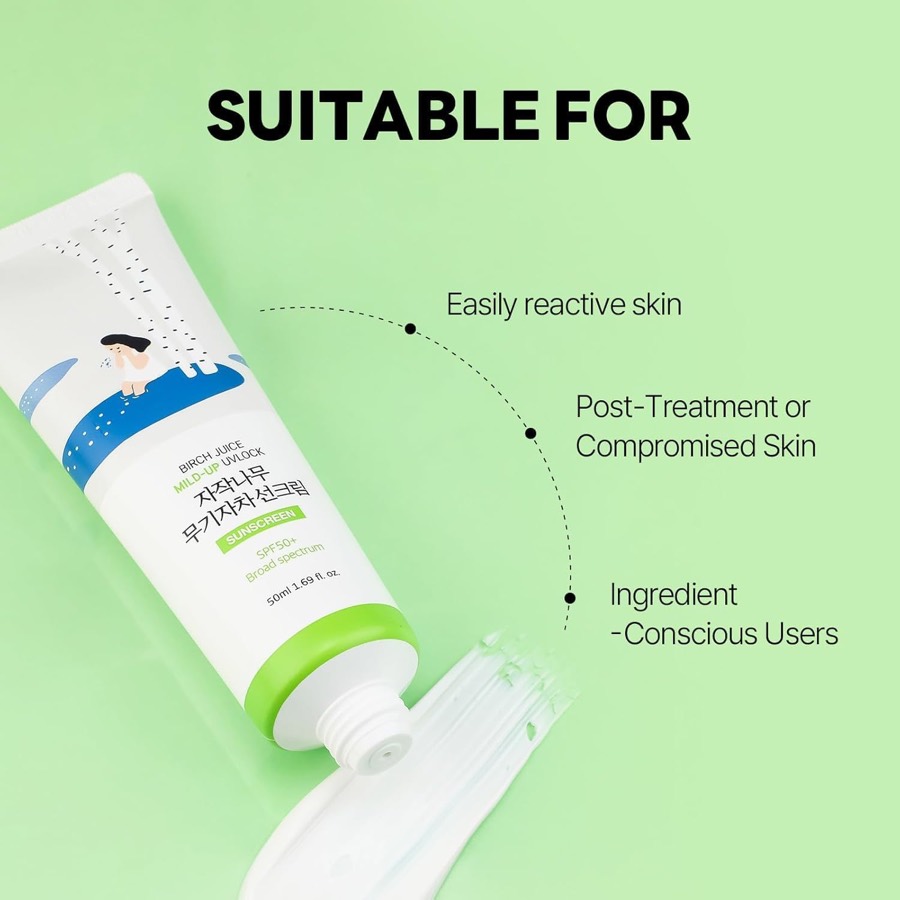 ROUND LAB Birch Juice Mild-Up Sunscreen SPF 50 additional product photograph 3