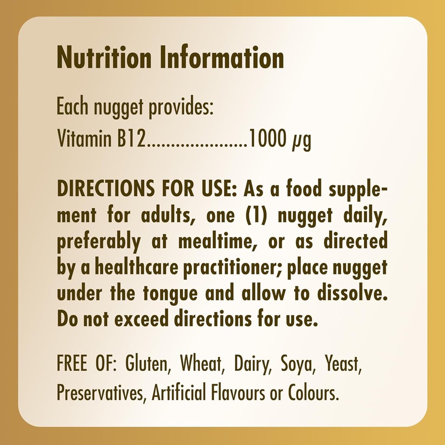 SOLGAR Vitamin B12 1000µg Nuggets additional product photograph 3