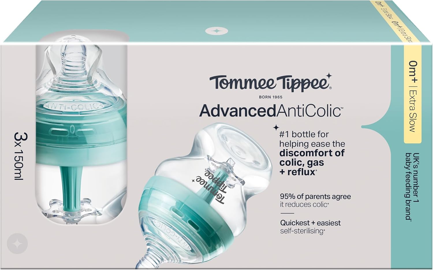 TOMMEE TIPPEE Advanced Anti-Colic Baby Bottles additional product photograph 2