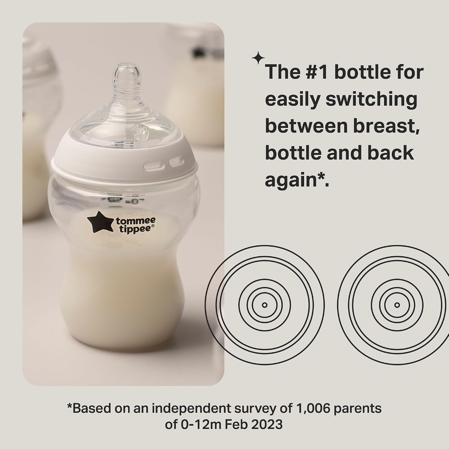 TOMMEE TIPPEE Natural Start 260ml Baby Bottles additional product photograph 3