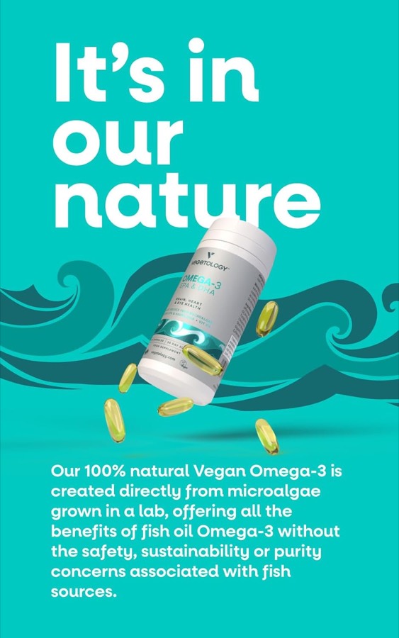 VEGETOLOGY Vegan Omega-3 Algae Oil additional product photograph 2