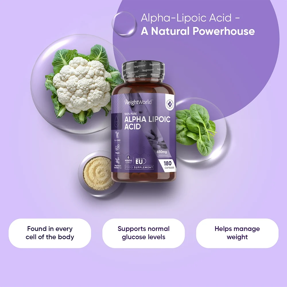 WEIGHTWORLD Alpha Lipoic Acid Capsules additional product photograph 2