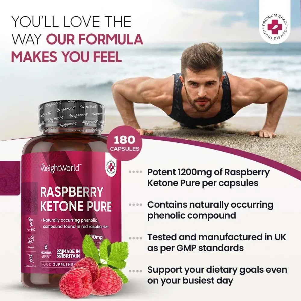 WEIGHTWORLD Raspberry Ketone Pure Capsules additional product photograph 2
