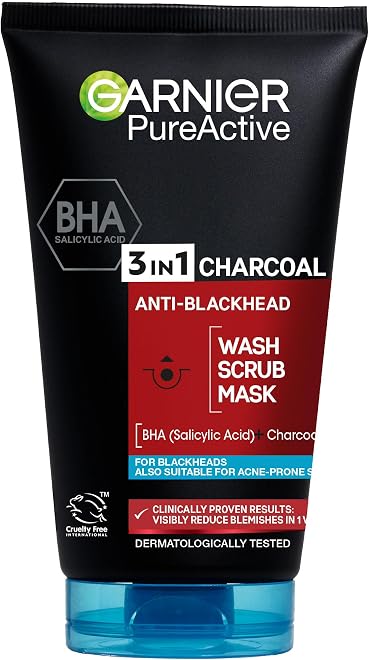 GARNIER Pure Active 3-in-1 Charcoal product packaging
