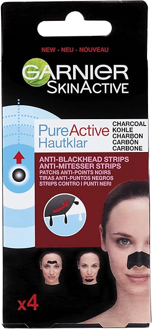 GARNIER Pure Active Charcoal Nose Strips product packaging