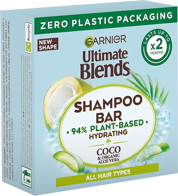 GARNIER Coco & Aloe Vera Shampoo Bar product packaging