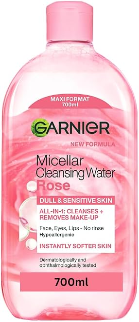 GARNIER Micellar Rose Cleansing Water product packaging