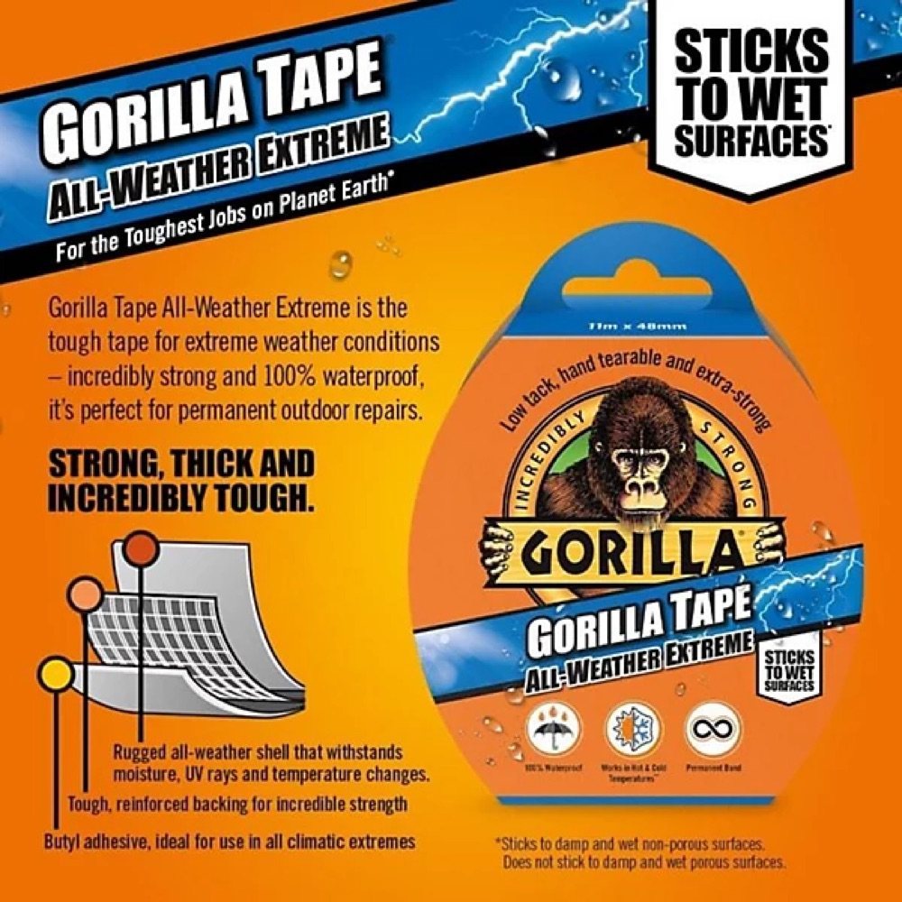 GORILLA All Weather Extreme Tape product packaging