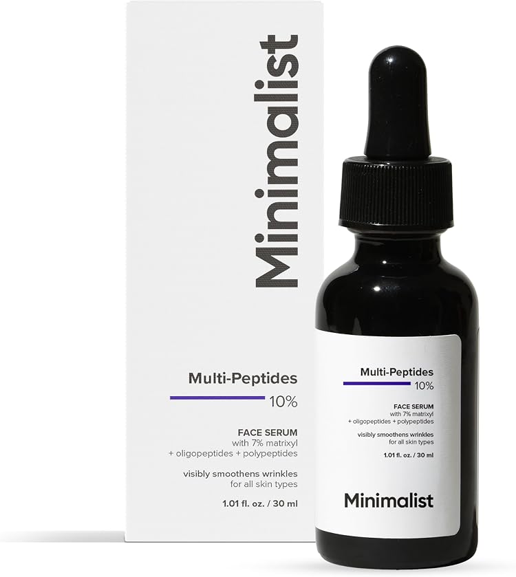MINIMALIST Multi-Peptide Night Face Serum product packaging