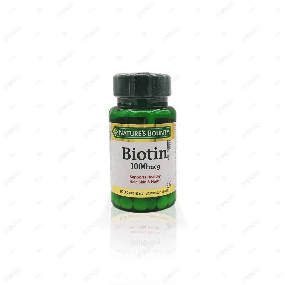 NATURE’S BOUNTY Biotin 1000µg product packaging