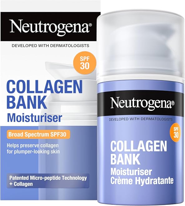 NEUTROGENA Collagen Bank Moisturiser SPF 30 product packaging