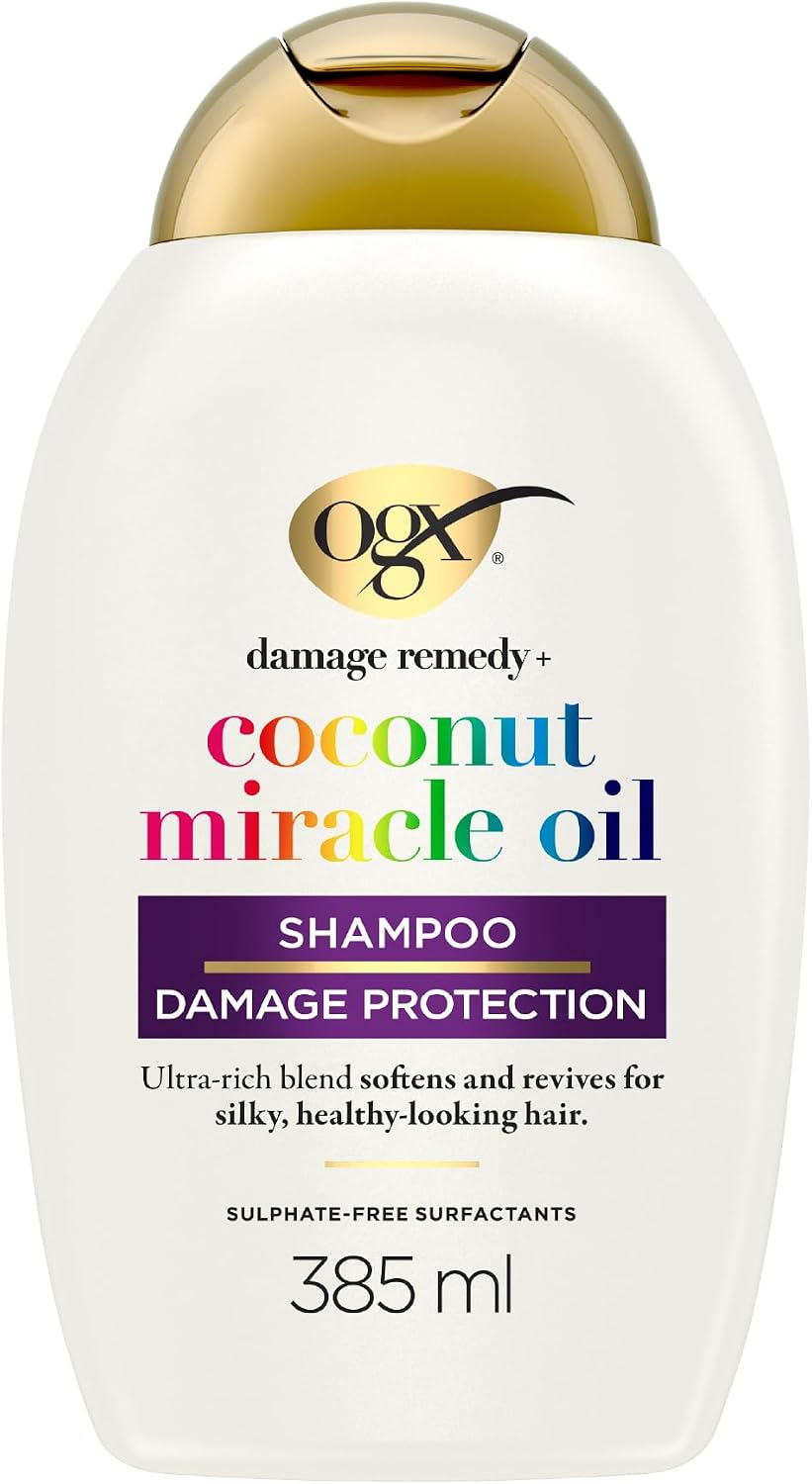 OGX Coconut Miracle Oil Shampoo product packaging