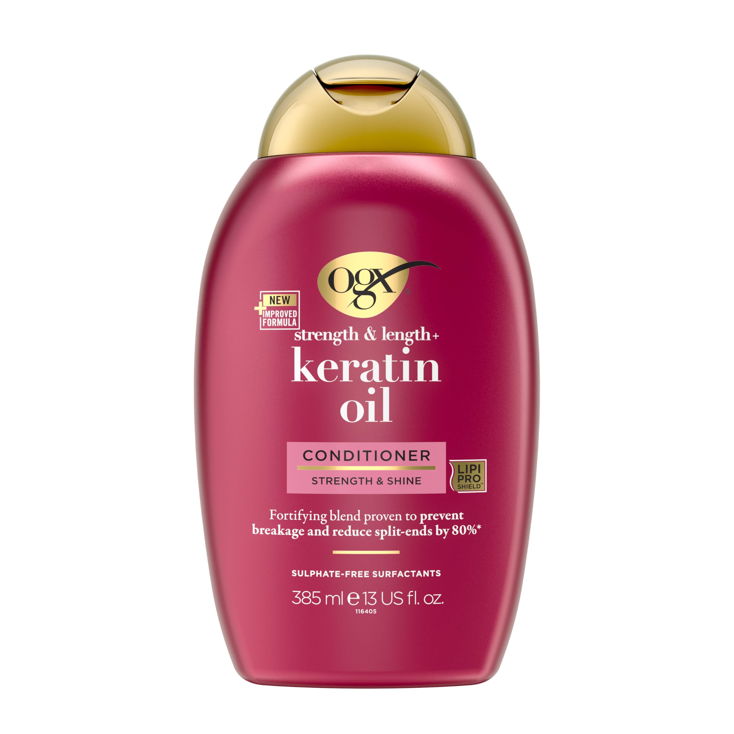 OGX Keratin Oil Strength & Length Conditioner product packaging