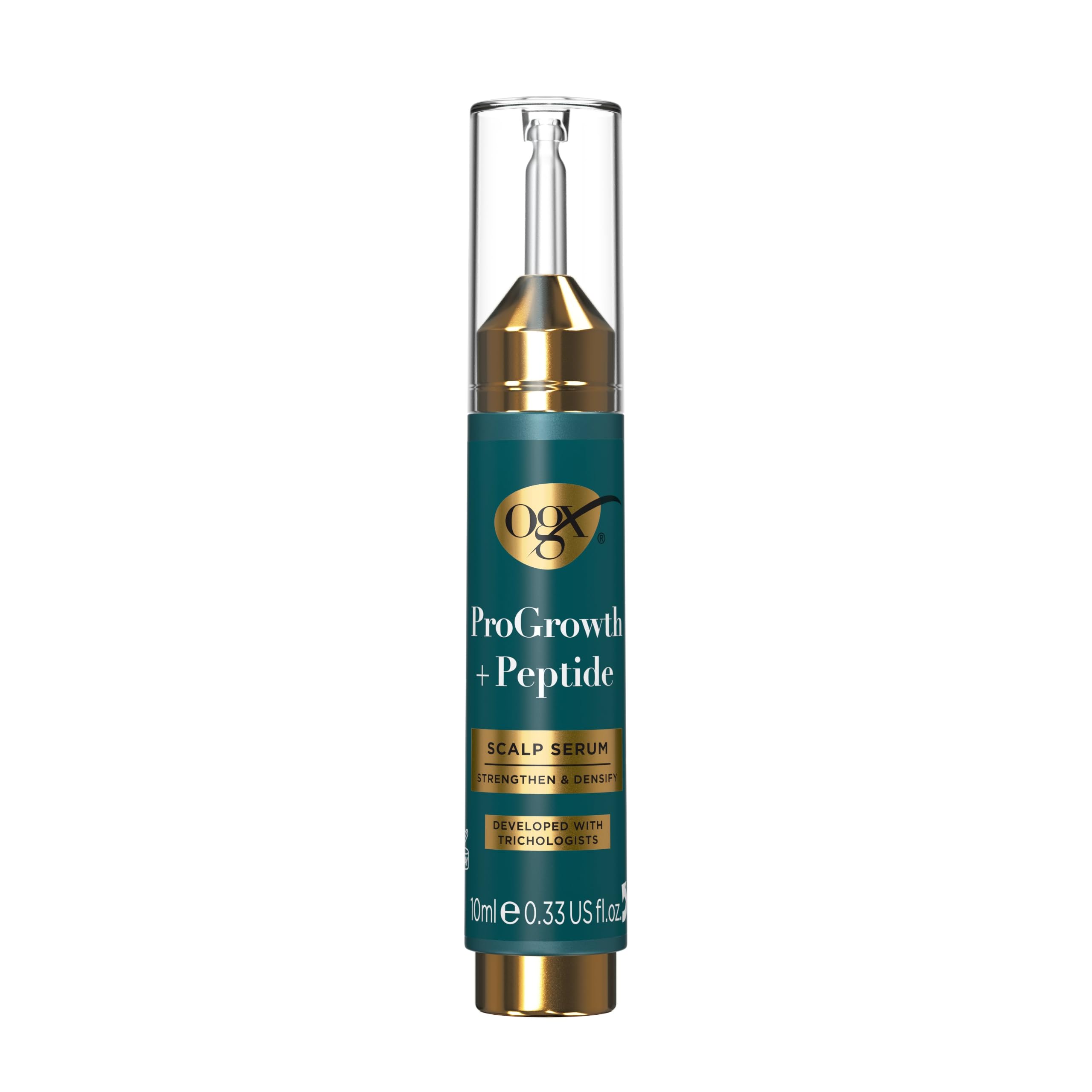 OGX ProGrowth + Peptide Scalp Serum product packaging