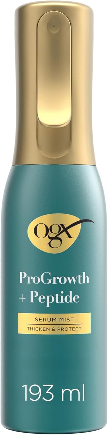 OGX ProGrowth + Peptide Serum Mist product packaging