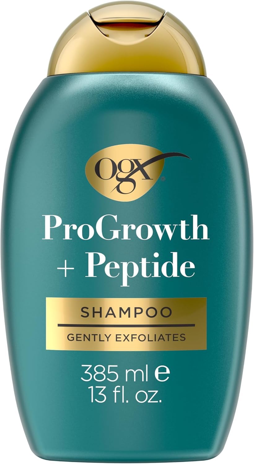 OGX ProGrowth + Peptide Clarifying Shampoo product packaging