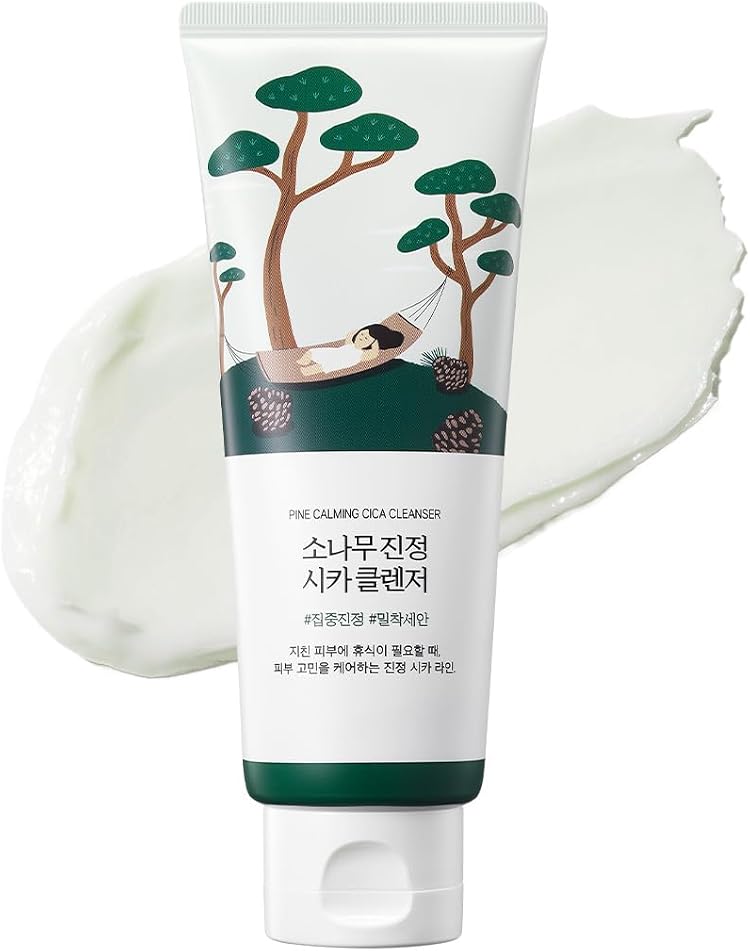ROUND LAB Pine Cica Soothing Facial Cleanser product packaging
