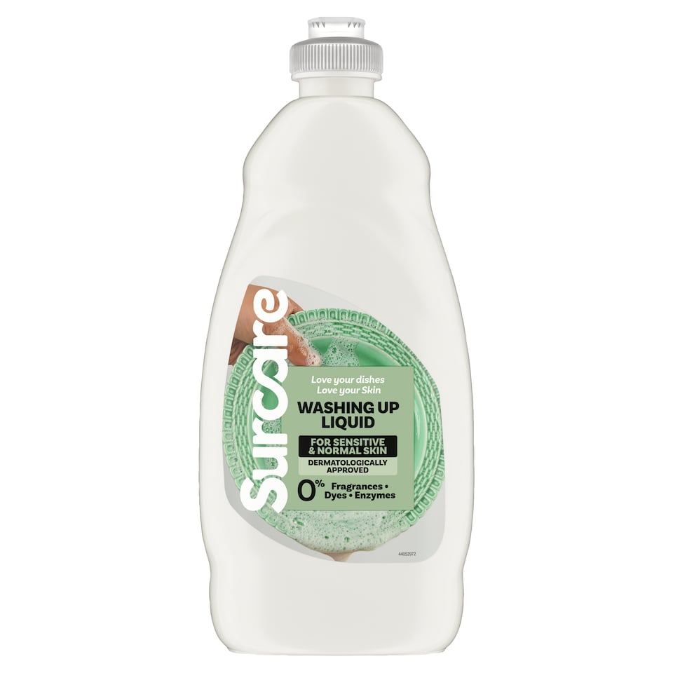 SURCARE Sensitive Washing-Up Liquid product packaging