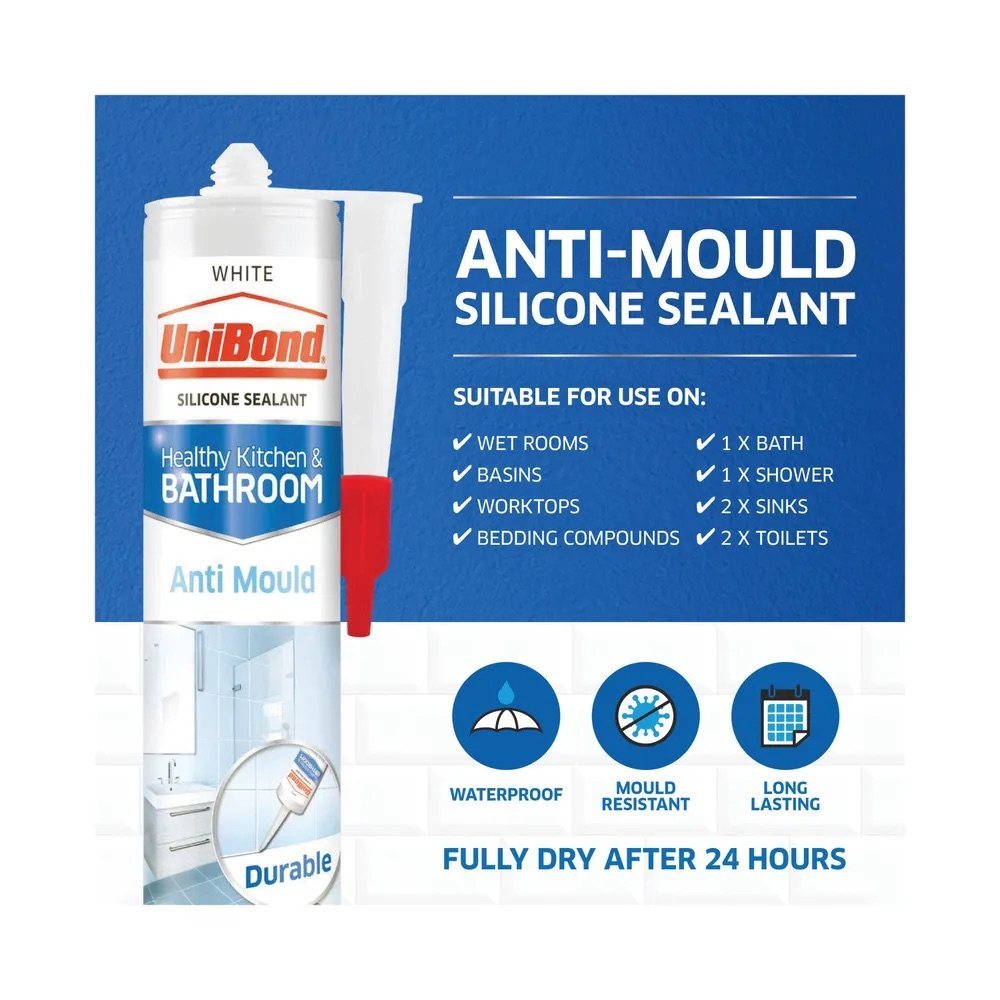 UNIBOND Healthy Kitchen & Bathroom Sealant product packaging