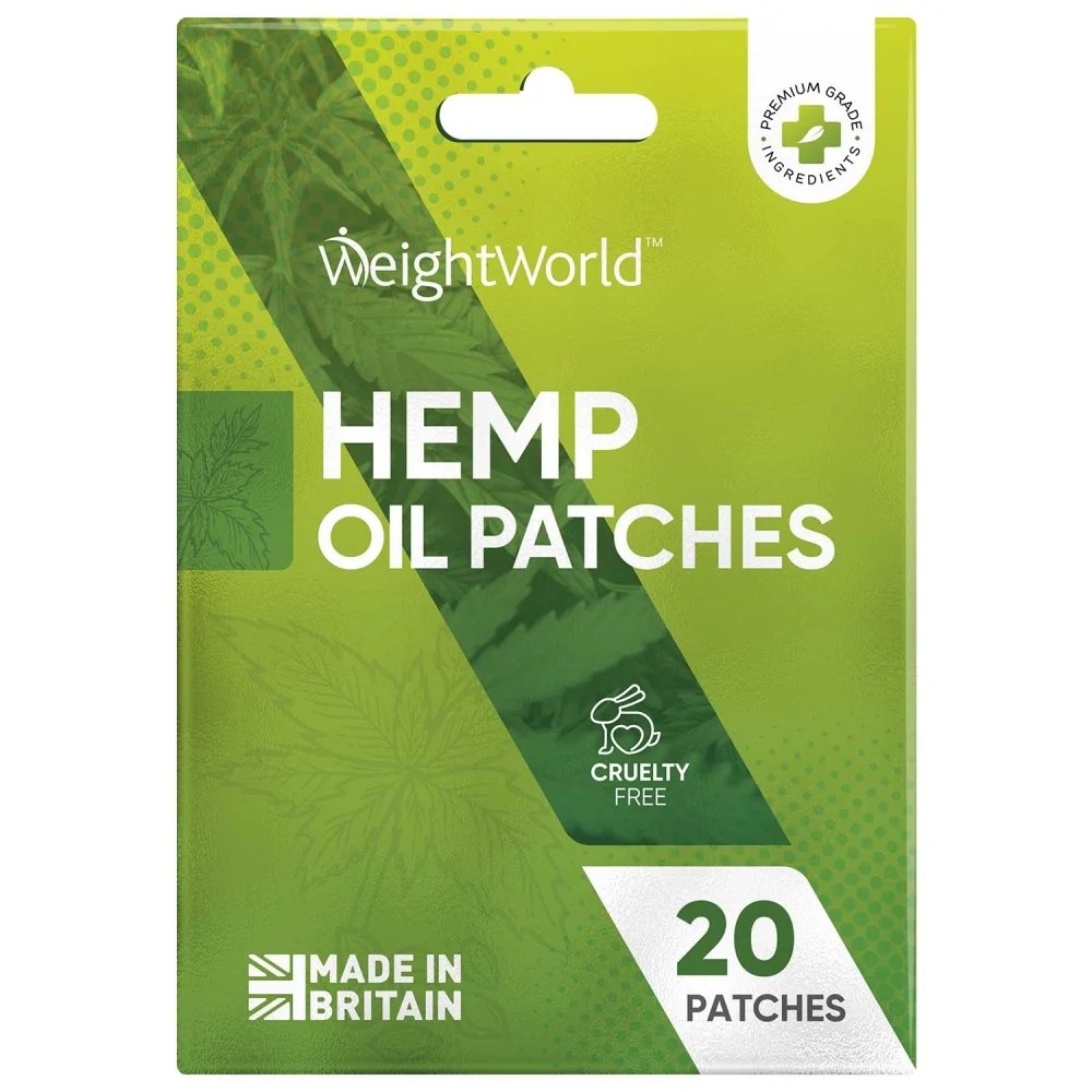 WEIGHTWORLD Hemp Seed Oil Patches product packaging
