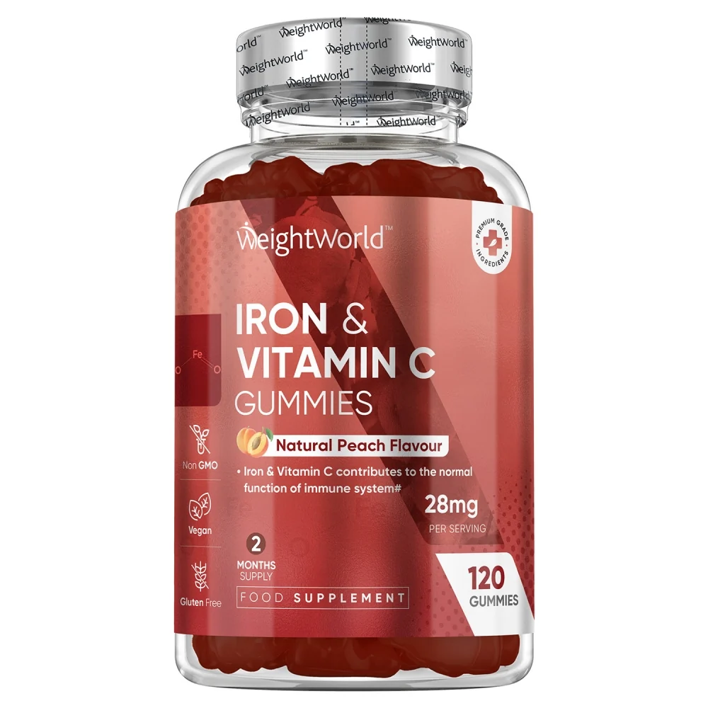 WEIGHTWORLD Iron & Vitamin C Gummies product packaging