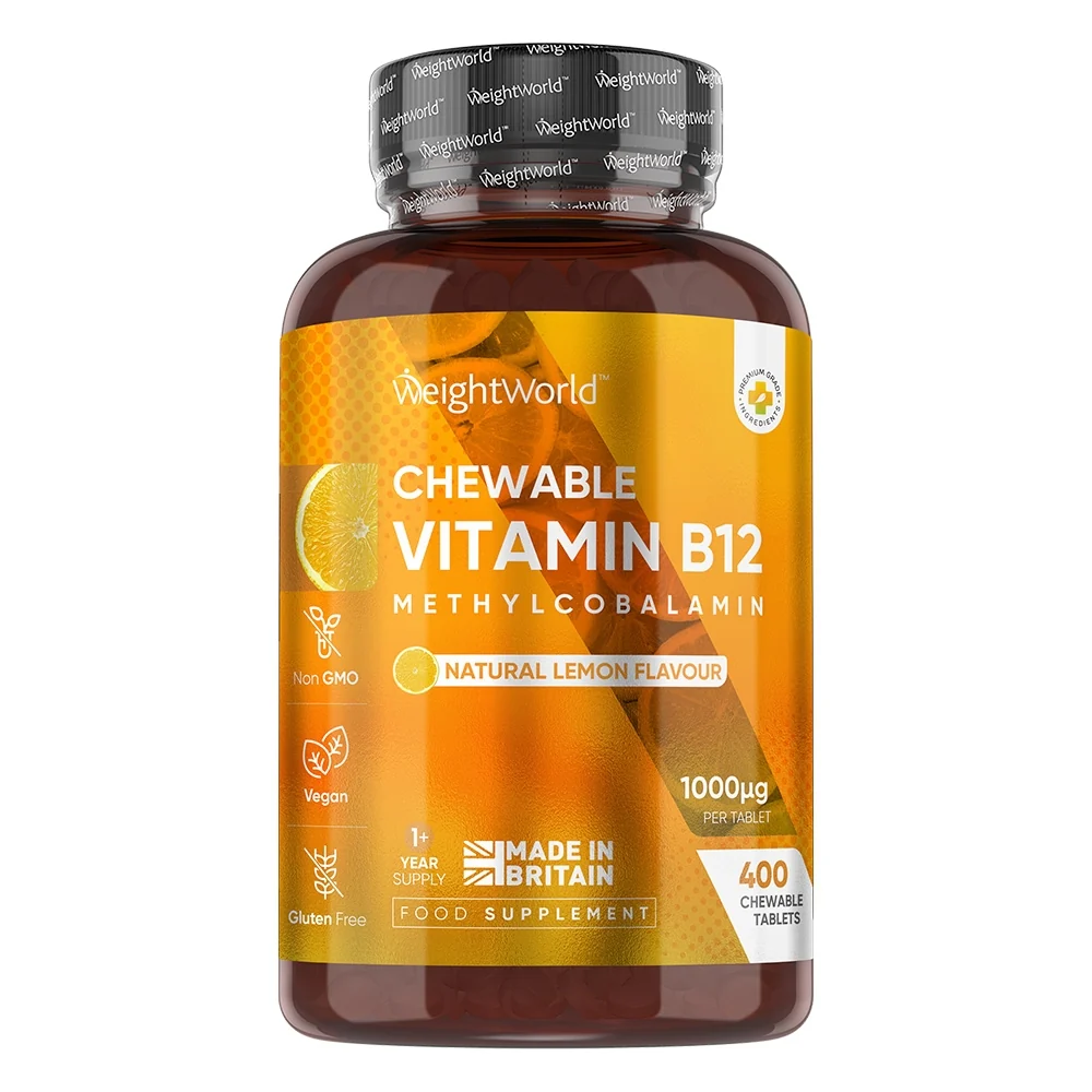 WEIGHTWORLD Vitamin B12 Chewable Tablets product packaging
